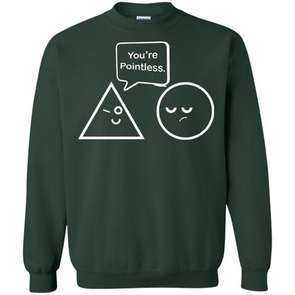 Math Lover T-shirt You're Are Pointless Forest Green