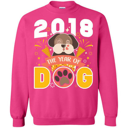 Funny Chinese New Year T-shirt 2018 The Year Of Dog Heliconia
