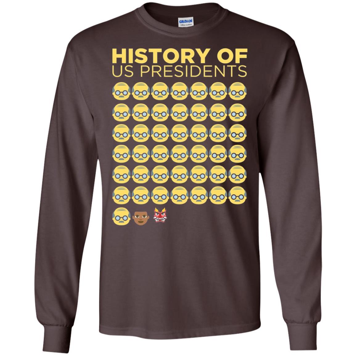 Anti Trump T-shirt History Of Us Presidents Dark Chocolate