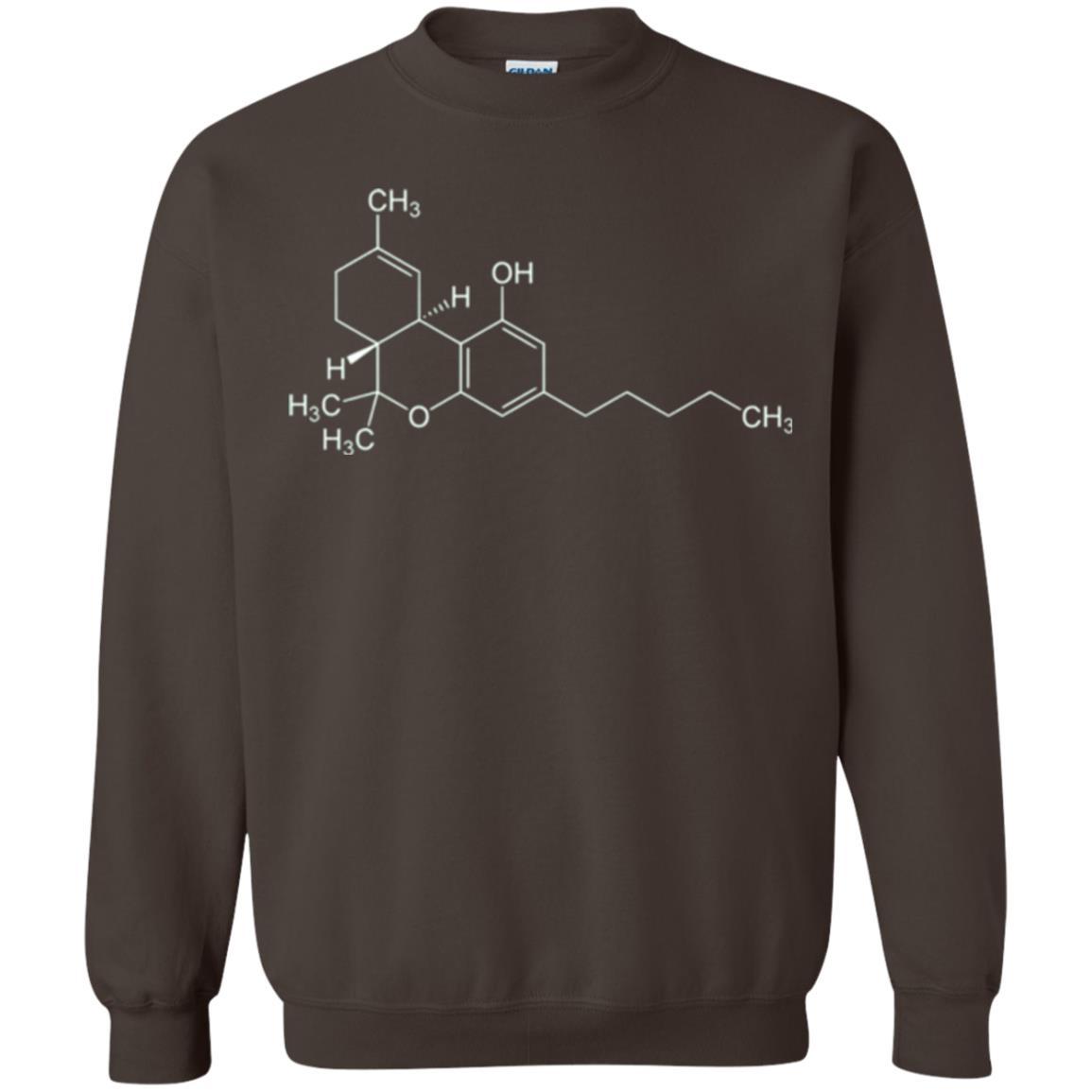 Cannabis T-shirt Thc Molecule Tetrahydrocannabinol Dark Chocolate