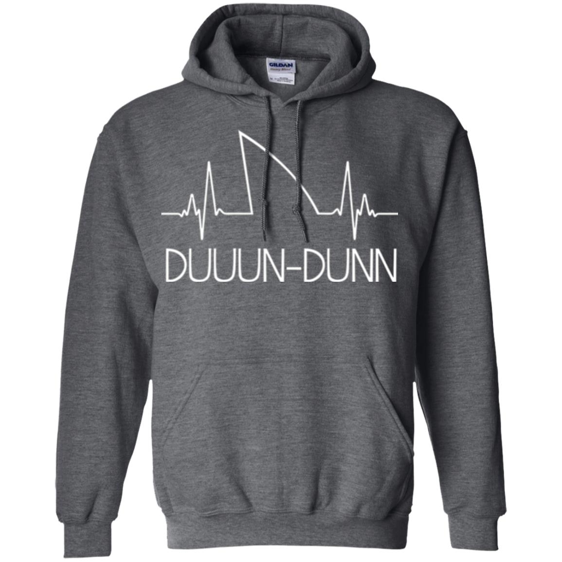 Funny Shark Shirt Feat. Shark Heartbeat Shark Lovers T-shirt Dark Heather