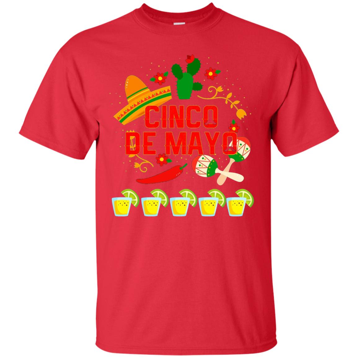 Fiesta Cinco De Mayo T-shirt Cinco De Mayo Red