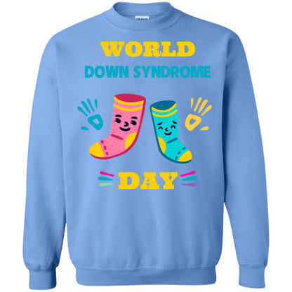 World Down Syndrome Day Hands And Stocks Shirt Carolina Blue