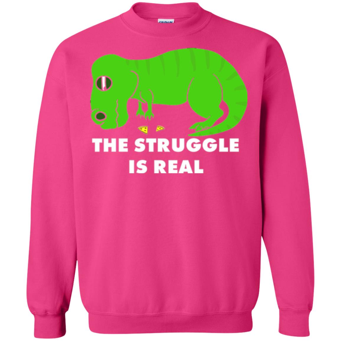 Funny Dinosaus T-shirt The Struggle Is Real Heliconia