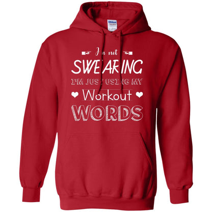 Im Not Swearing Im Just Using My Workout Words Shirt Red