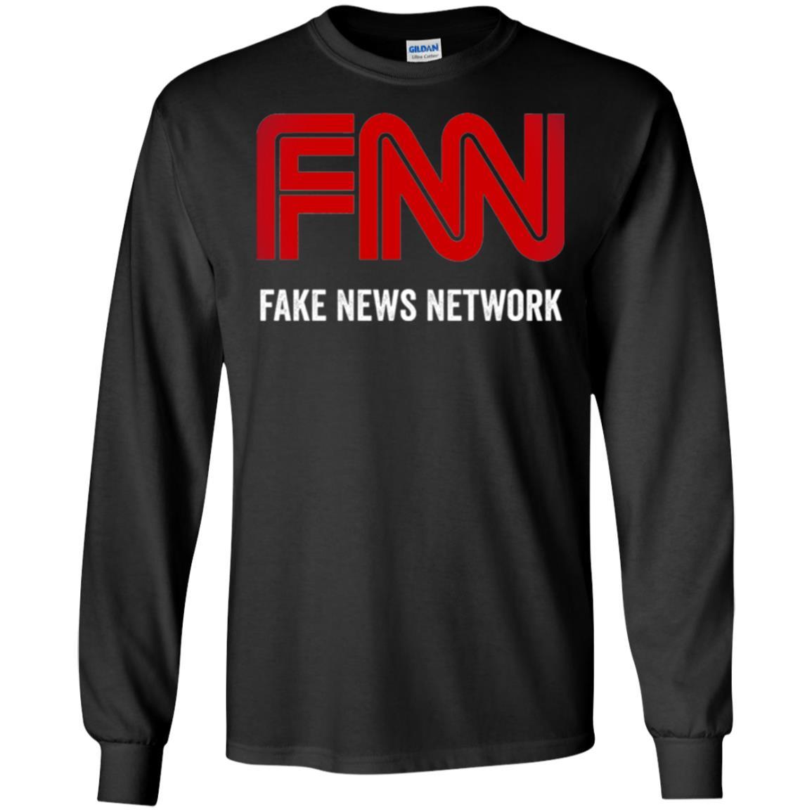 Anti Trump T-shirt Fnn The Fake News Network Black
