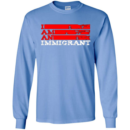 Anti Trump T-shirt Political Tee I Am An Immigrant Political Carolina Blue