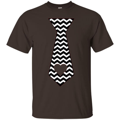 Valentines Day T-shirt Tie Heart Dark Chocolate
