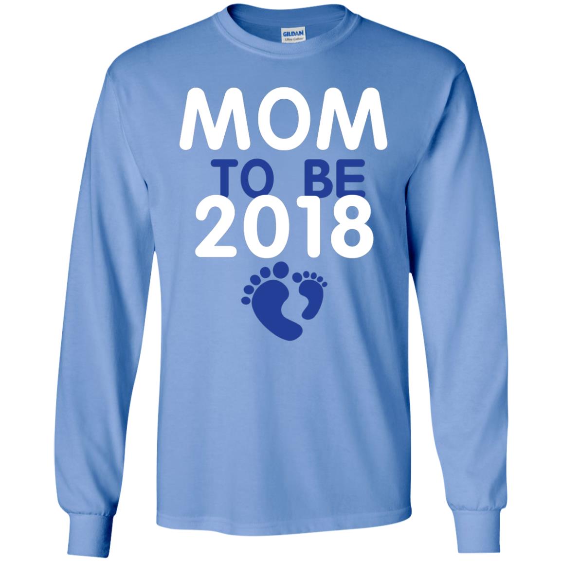 Pregnancy T-shirt Mom To Be 2018 Carolina Blue