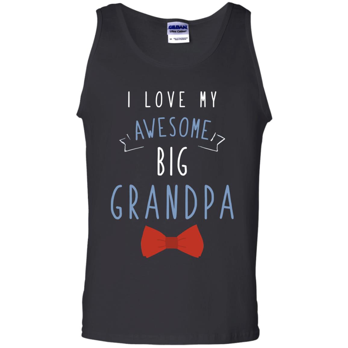 I Love My Awesome Big Grandpa Grandkid Grandson Granddaughter Shirt Black