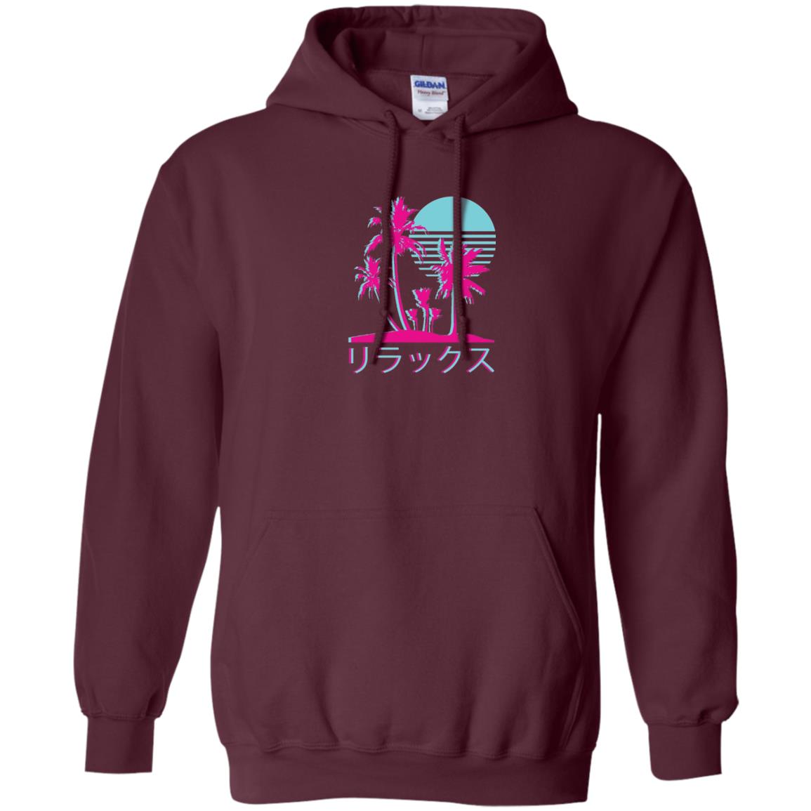 Aesthetic Vaporwave Otaku Summer Shirt Maroon