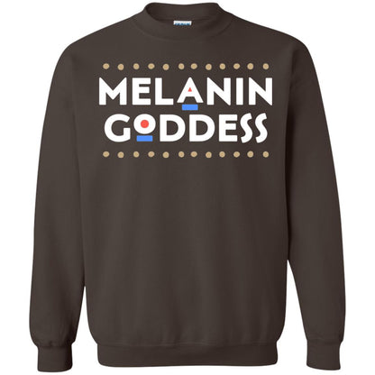 Melanin Goddess African T-shirt Black Girl Poppin_ Dark Chocolate
