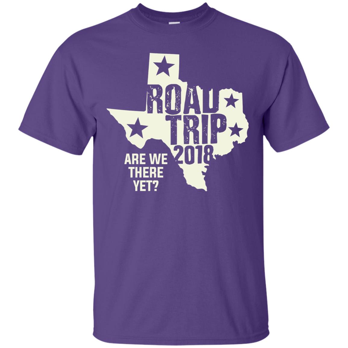Texas Road Trip 2018 Funny Family Vacation Shirt Purple