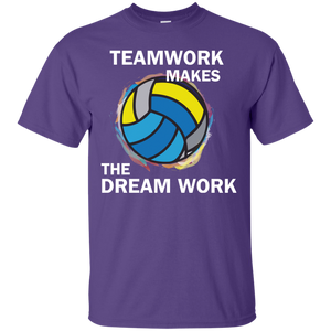 Volleyball T-shirt TeamWork Makes The Dream Work