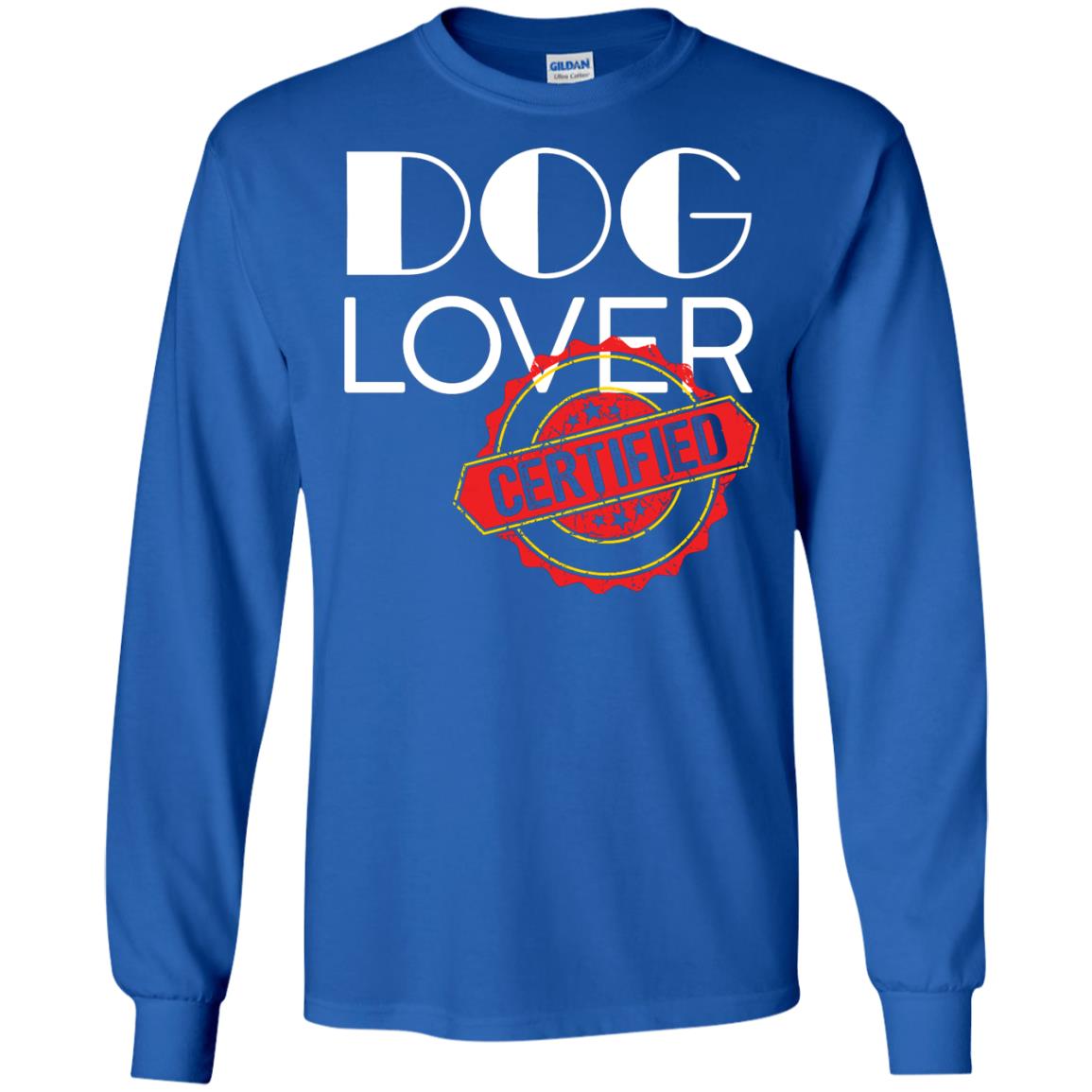 Dog Lover T-shirt Certified Royal