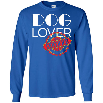 Dog Lover T-shirt Certified Royal