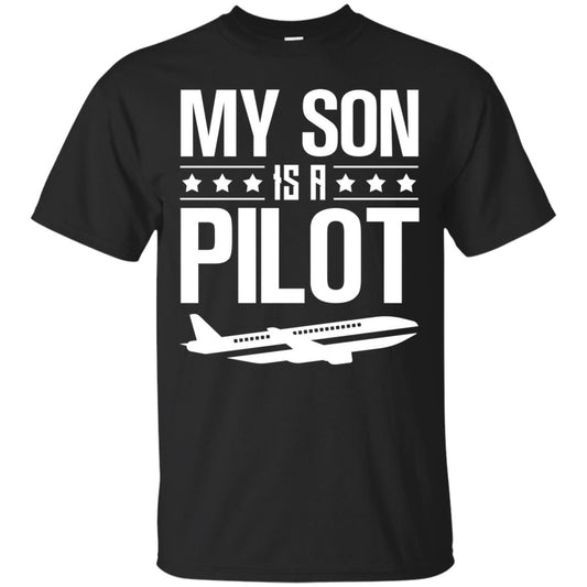 My Son Is A Pilot Shirt Black