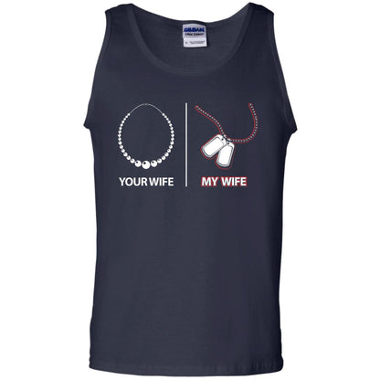 Your Wife My Wife Military Husband Shirt Navy