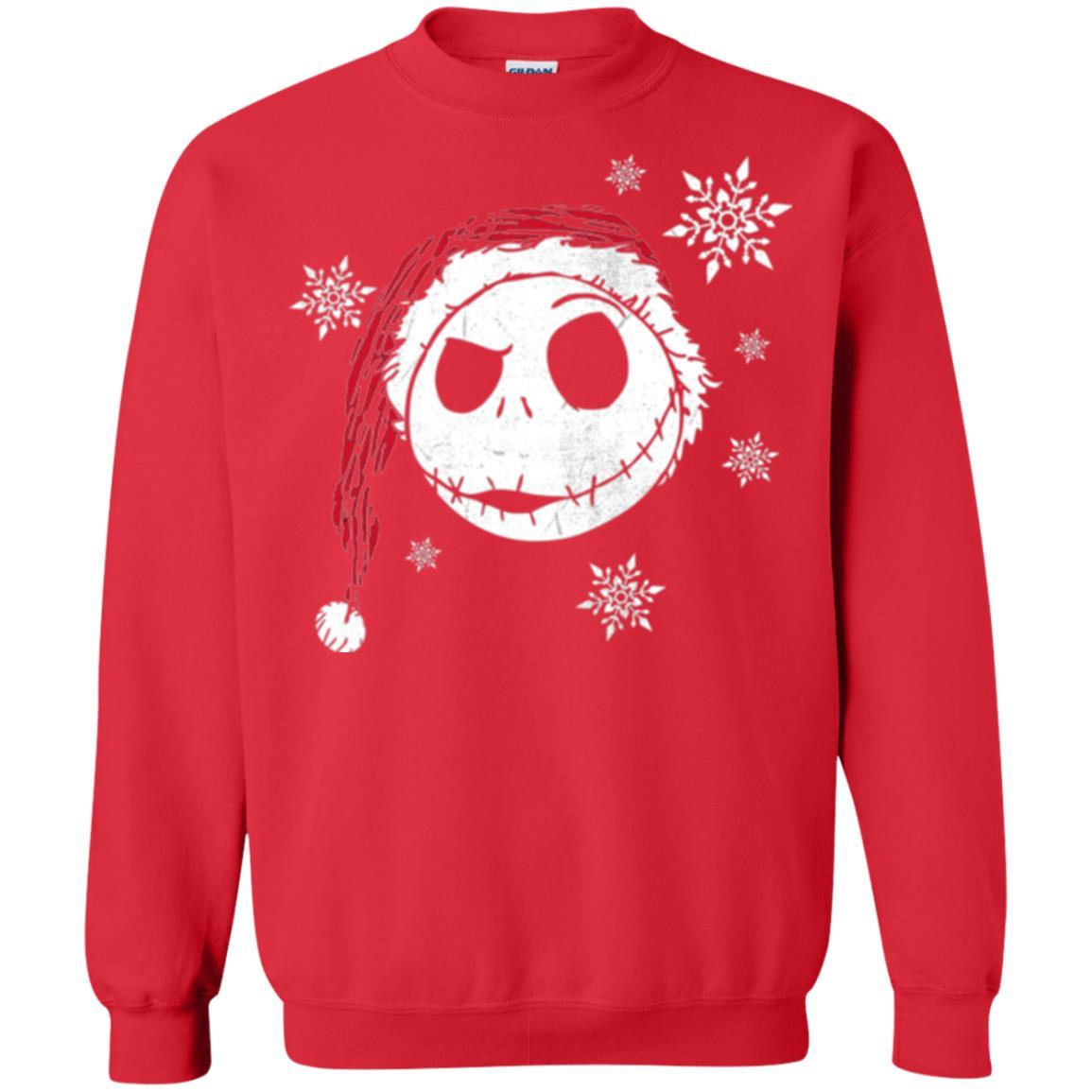 Christmas T-shirt Disney Nightmare Before Christmas Snowflake Red
