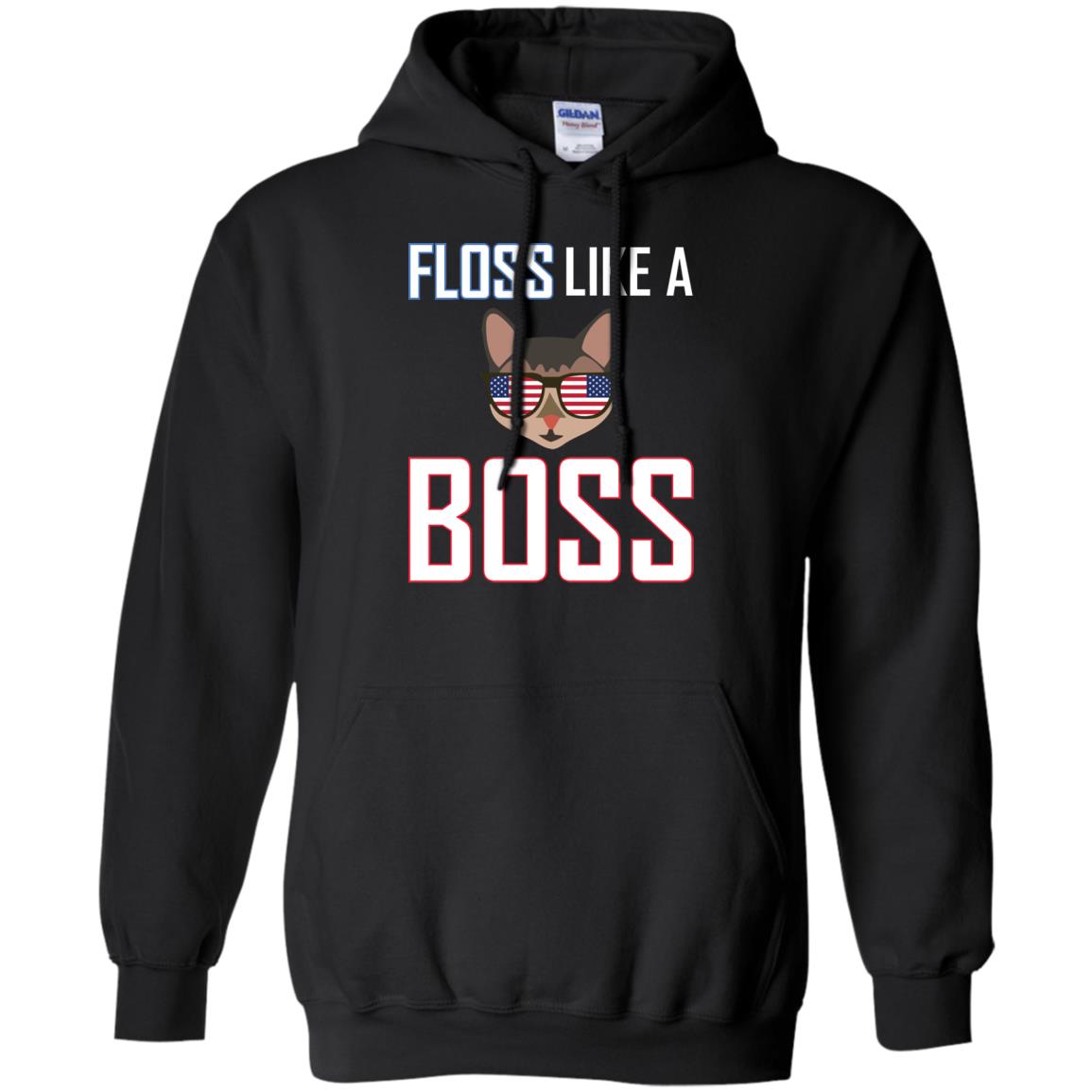 Floss Like A Boss Cat Shirt Black
