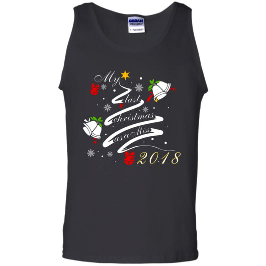 My Last Christmas As A Miss 2018 X-mas Shirt For Married Womens Black