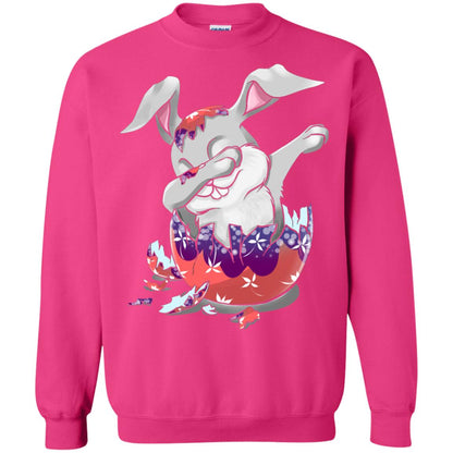 Funny Dabbing Bunny T-shirt For Kids Easter Gift Heliconia