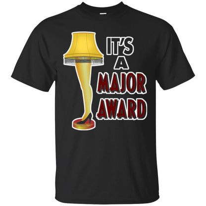 Christmas T-shirt It_s A Major Award Leg Lamp Black