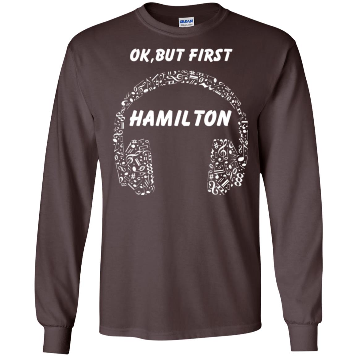 An American Musical Ok, But First Hamilton Ear Phones Dark Chocolate