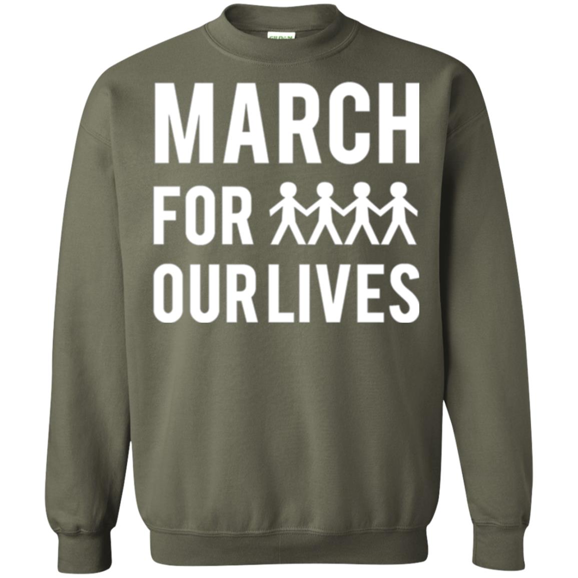 March For Our Lives Anti Gun T-shirt Military Green