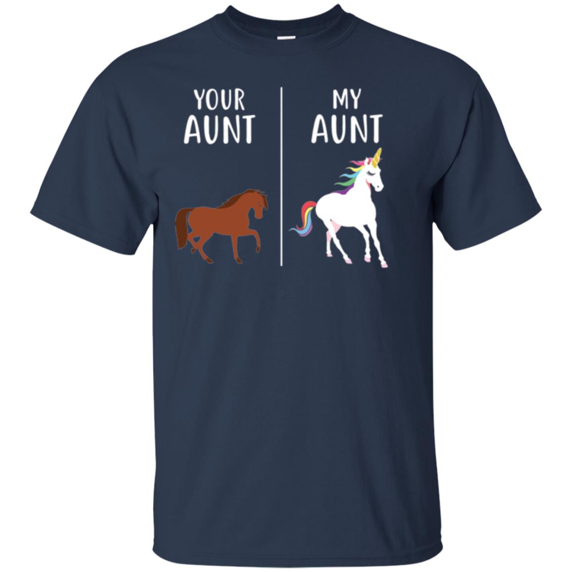 Unicorn T-shirt Your Aunt My Aunt Navy