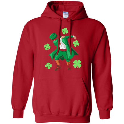 Funny Dabbing Leprechaun St. Patricks Day T-shirt Red