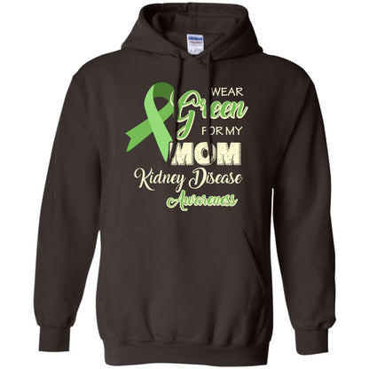 Kidney Disease Awareness T-shirt I Wear Green For My Kidney Disease Awareness Dark Chocolate