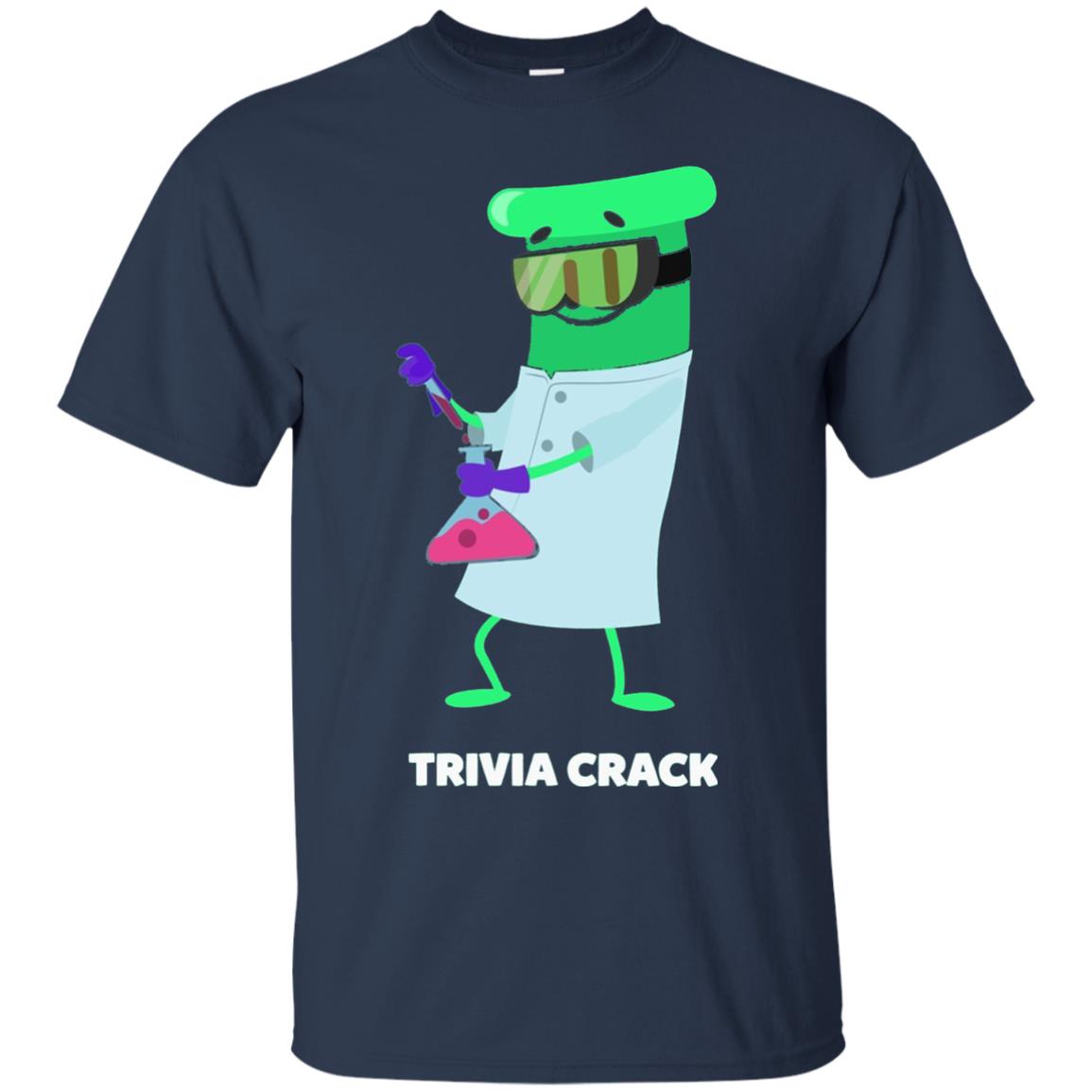 Cute Trivia Crack Scientist Al T-shirt Navy