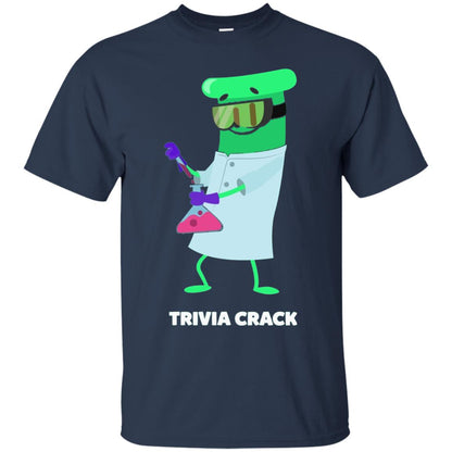 Cute Trivia Crack Scientist Al T-shirt Navy