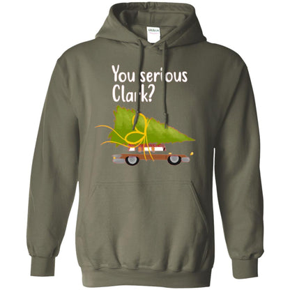 Christmas T-shirt You Serious Clark Military Green