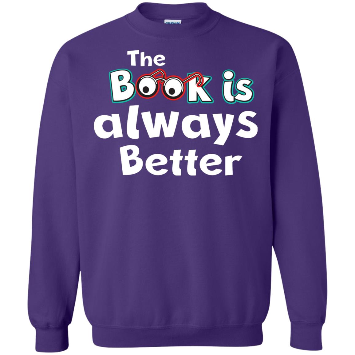 Book Lover T-shirt The Book Is Always Better Purple