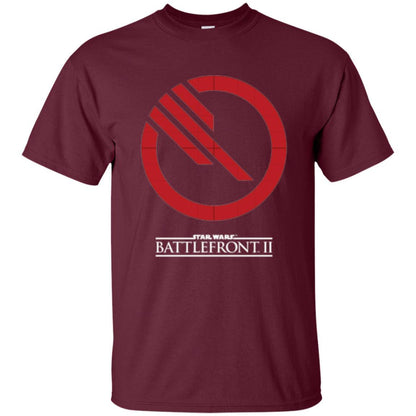 Film T-shirt Battlefront Ii Inferno Squad Logo Graphic Maroon