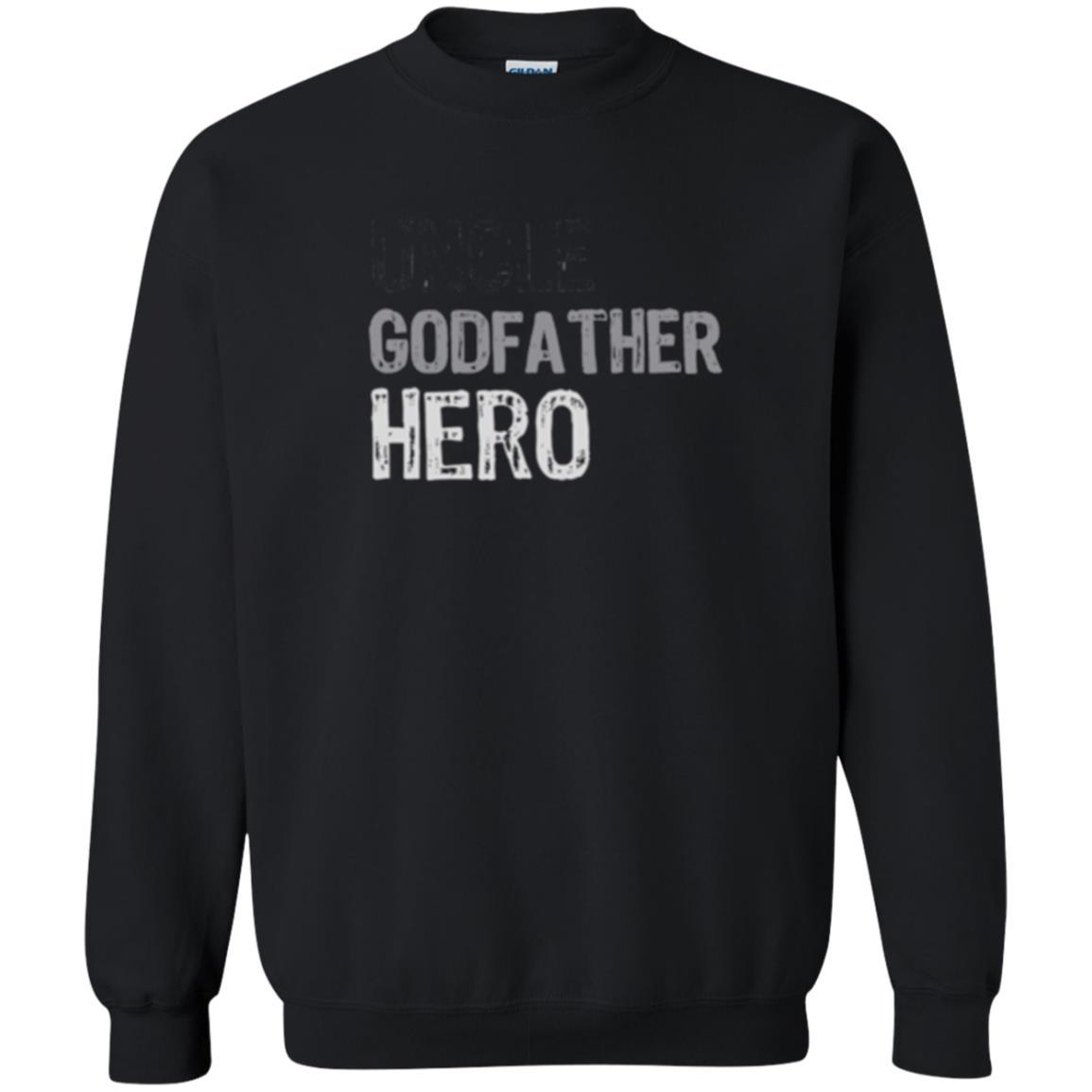 Daddy T-shirt Uncle Godfather Hero T-shirt Black