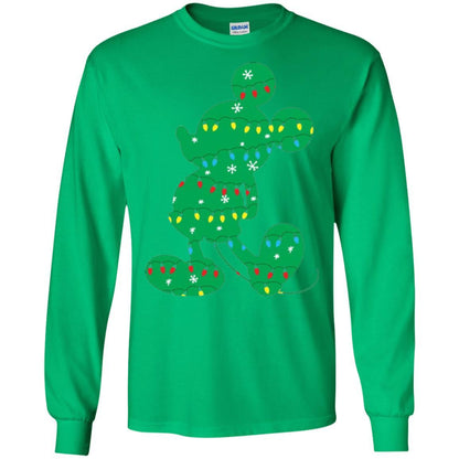Christmas T-shirt Disney Mickey Mouse Fairy Lights Irish Green