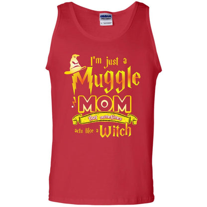 I_m Just A Muggle Mom That Sometimes Acts Like A Witch Fan Harry Potter Shirt For Mom Red