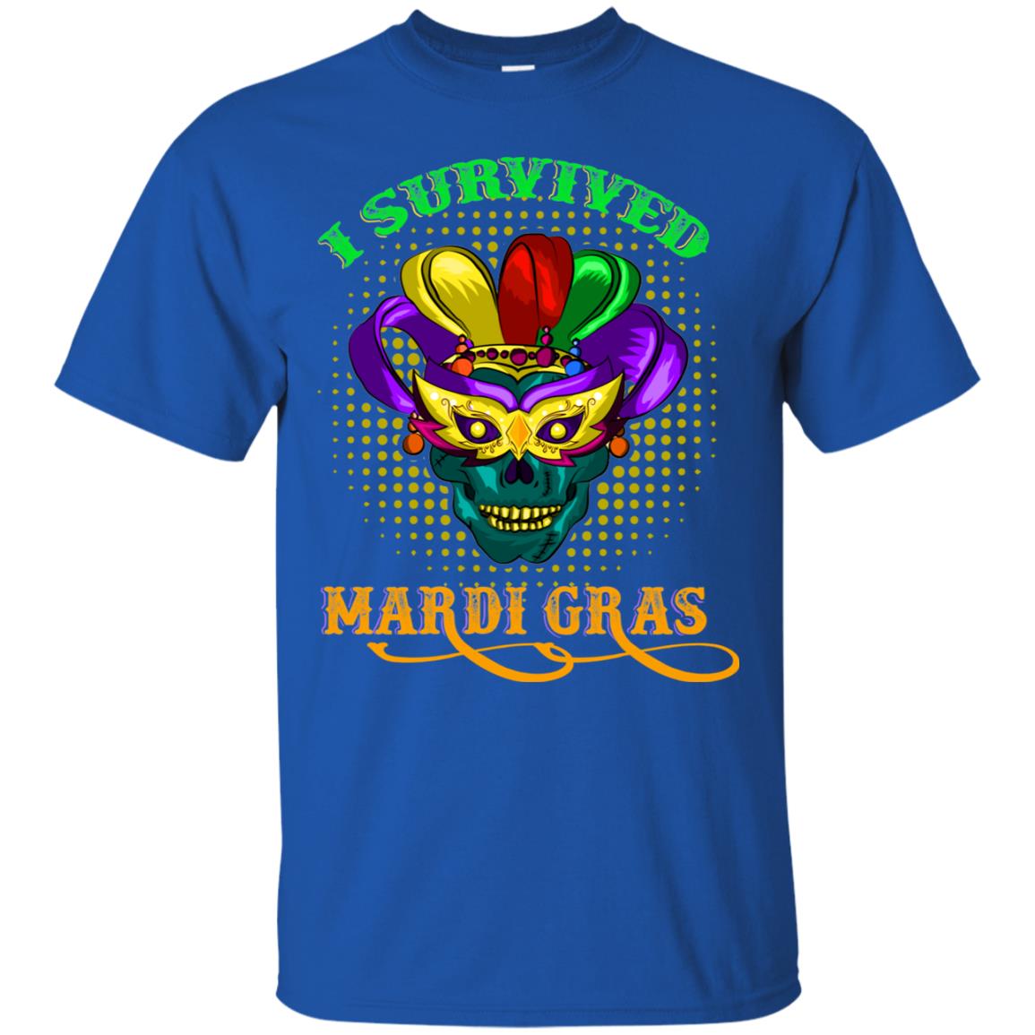 I Survived Mardi Gras Shirt Royal