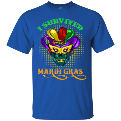 I Survived Mardi Gras Shirt Royal