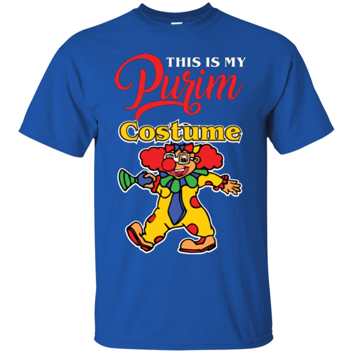 Purim Day T-shirt This Is My Purim Costume Royal