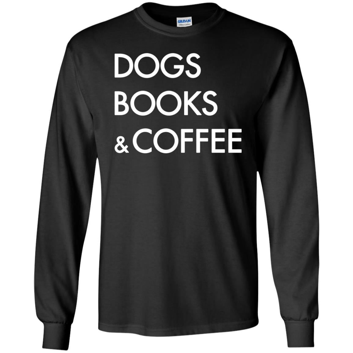Dog Book And Coffee Shirt Black