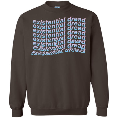 Existential Dread Waves Melting Distortion Aesthetic T-shirt Dark Chocolate