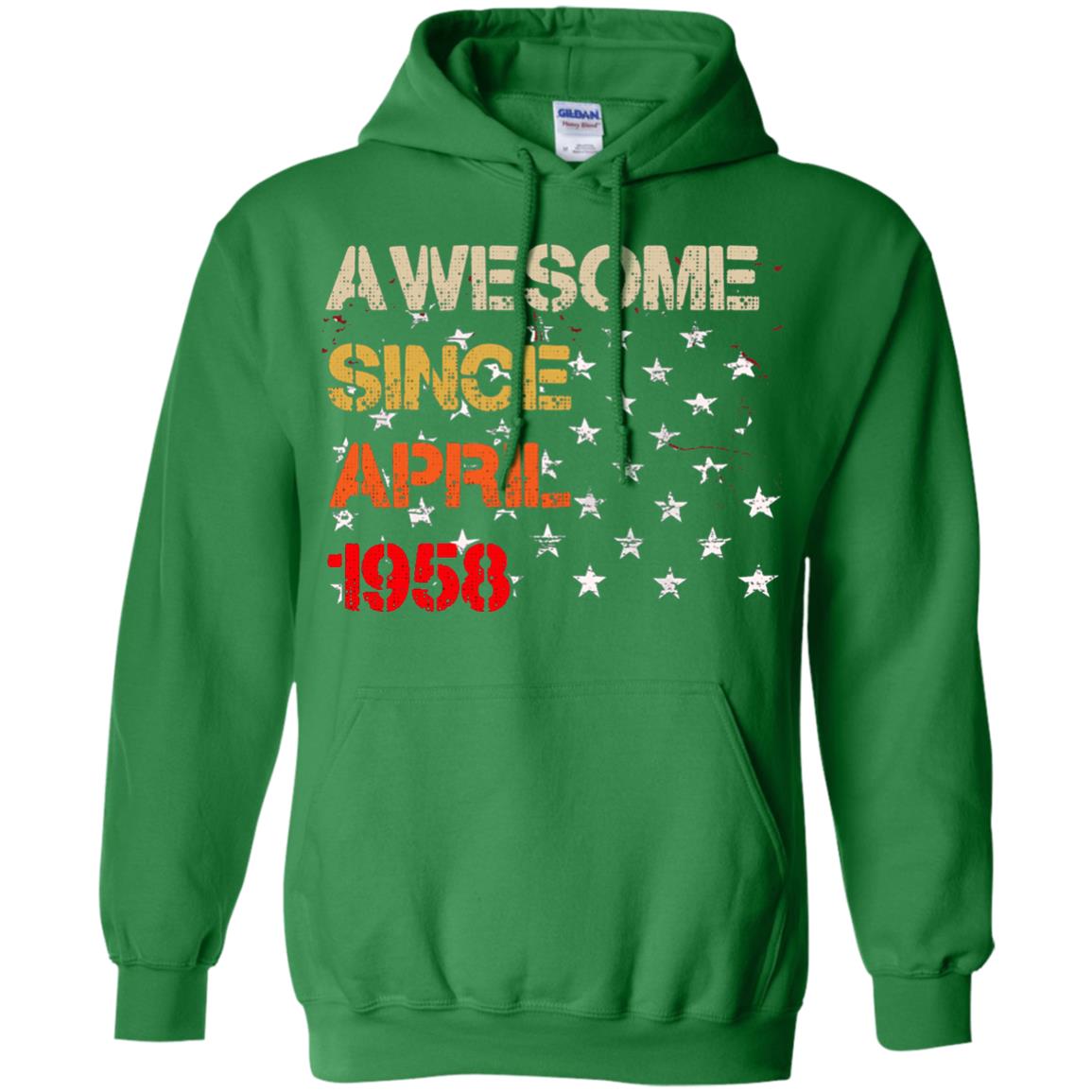 Born In April 1958 60th Birthday Awesome Since April 1958 Irish Green