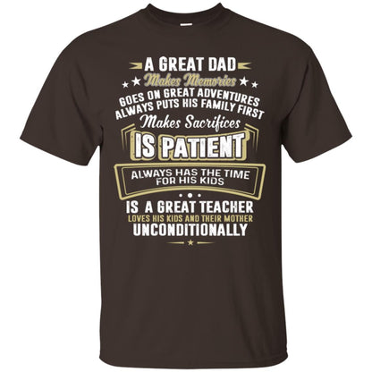 A Great Dad Make Memories Goes On Great Adventures Always Pots His Familly First Dark Chocolate