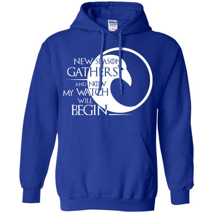 New Season Gathers And Now My Watch Will Begin Game Of Thrones Fan T-shirt Royal