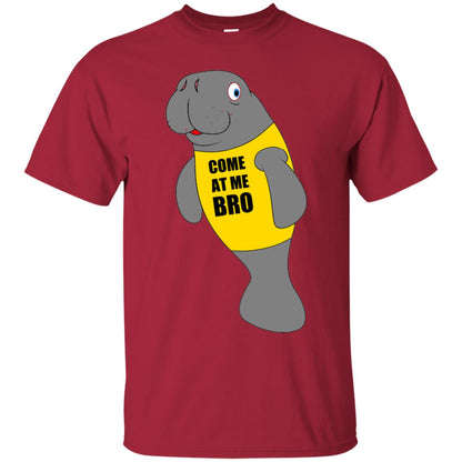 Manatee Novelty Come At Me Bro T-shirt Cardinal