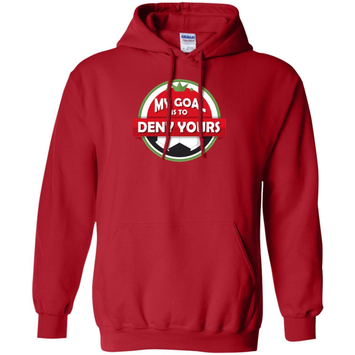 Soccer Christmas T-shirt My Goal Is To Deny Yours Red